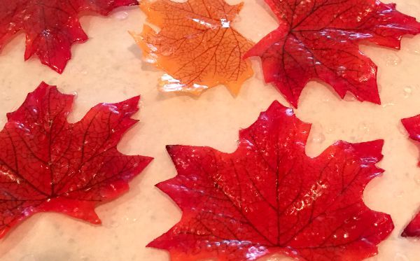faux maple leaf soaps