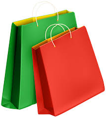 green and red bags