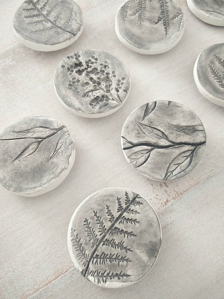embossed clay magnets