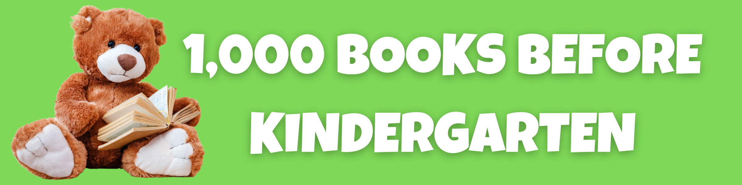1000 Books Before Kindergarten Header