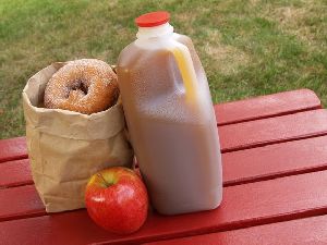 apple cider and donuts