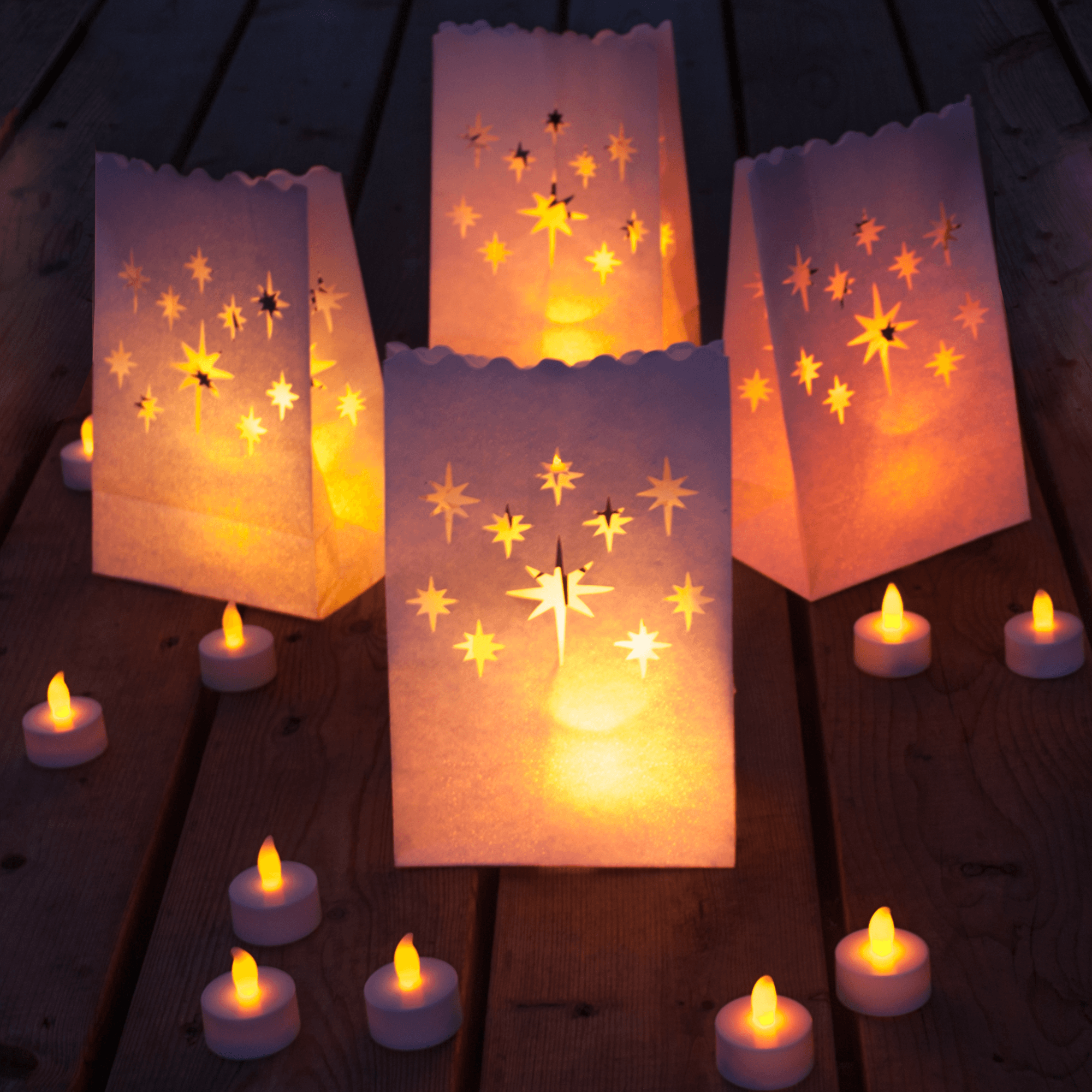 paper bag luminaries