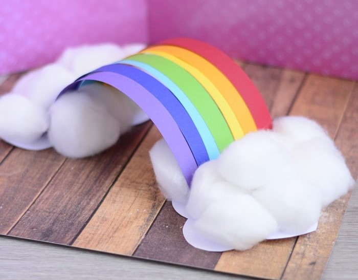 Rainbow paper craft
