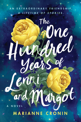 book cover of 100 years of Lenni and Margot, blue with yellow flowers
