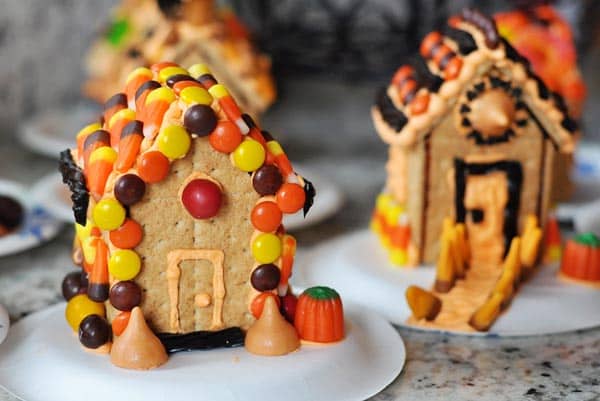 Halloween candy houses