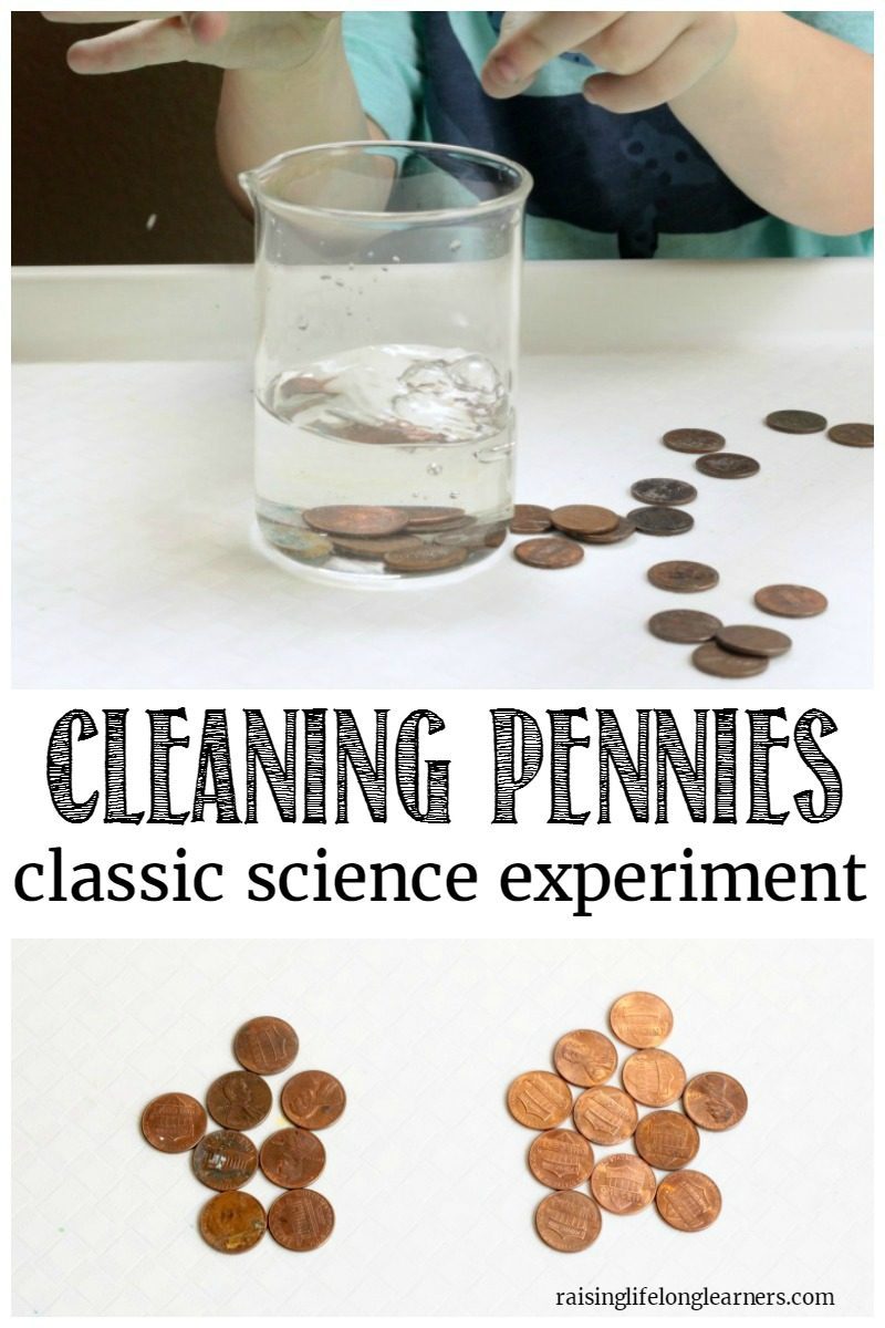 cleaning pennies chemistry experiment