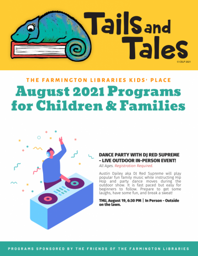 August 2021 Programs for Children & Families brochure