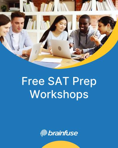 Free SAT Prep Workshops flyer
