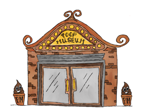 clip art of the poop museum