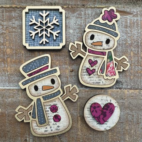 Snowman Magnets