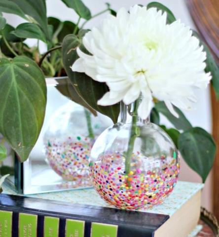 confetti vase