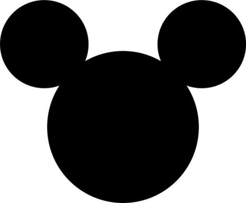 a shape of the Mickey Mouse head
