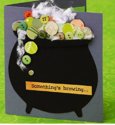 cauldron with buttons for embelishments