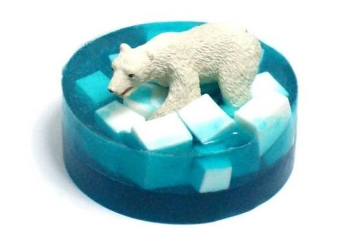 polar bear soap